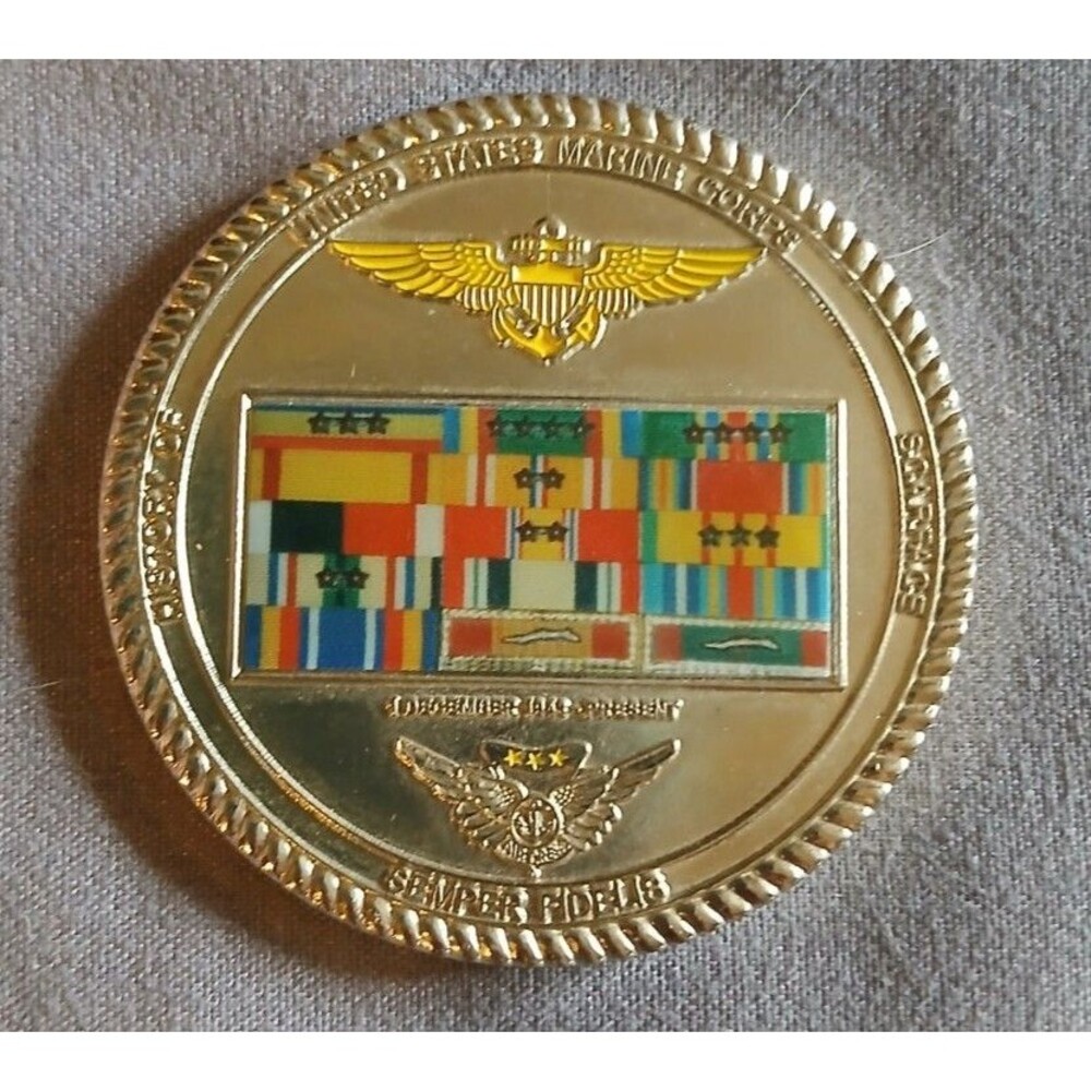USMC HMLA-367 Barbarian OIF Iraq Challenge Coin Marine Aviation Dated 2008
